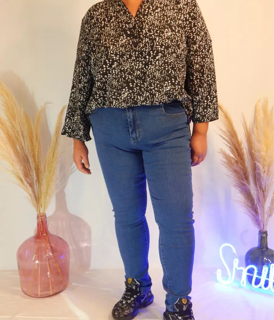 Jeans Curvy Taille Haute