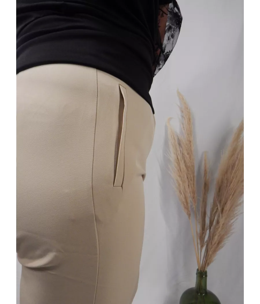 Pantalon cintré - Beige